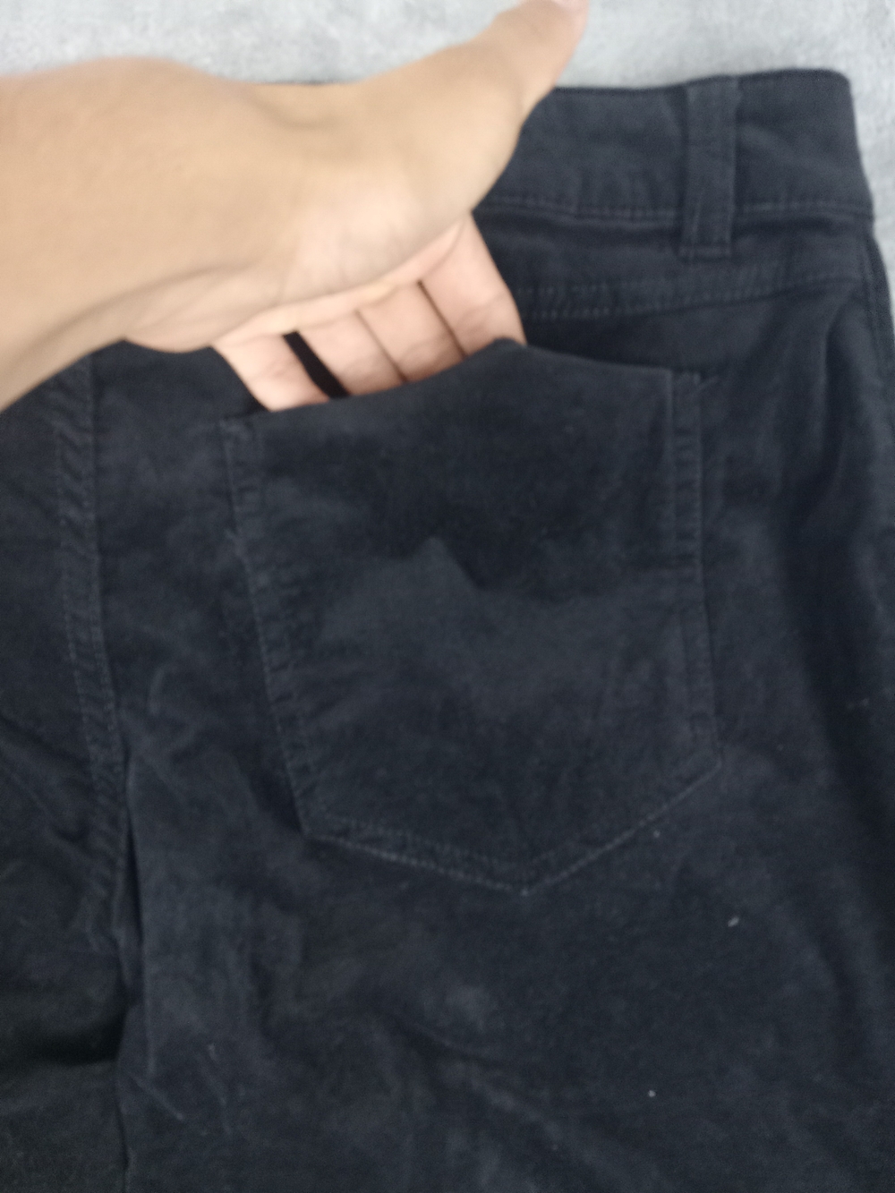 Mudd Women's Black Corduroy Straihgt Jeans Size 11 - Picture 4 of 11